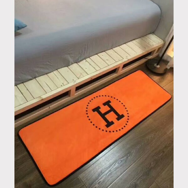 玄関マット ブランド コピー エルメス 玄関マット 偽物トイレマット ラグカーペット 長方形 2色 doormat