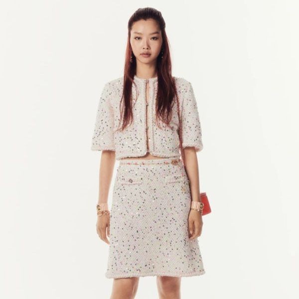 シャネル look38 グリッタージャケット 偽物 P76994 K11081 NV215