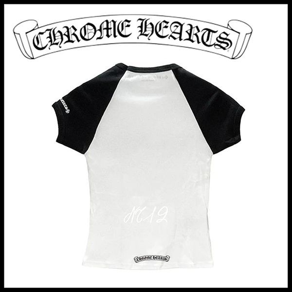 【クロムハーツ Tシャツ コピー】ハート★注目シャツ