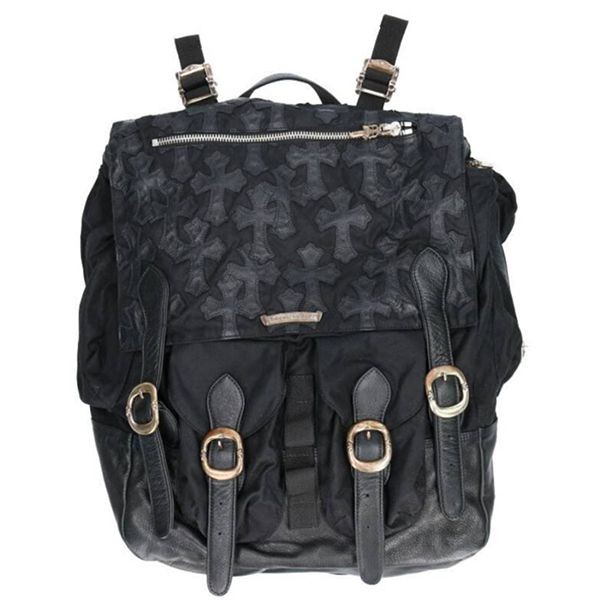 クロムハーツ モトバックパック セメタリーパッチ 偽物 BACKPACK WAXED 030818
