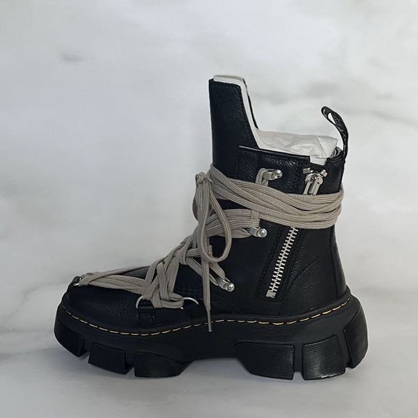 リックオウエンス ドクターマーチン 偽物 DR. MARTENS X リック オウエンス 1460 DMXL MEGA LEATHER BOOT