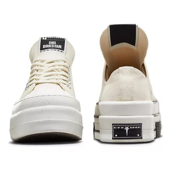 CT70 X DRKSHDW（リック オウエンス コピー）DBL DRKSTAR IVORY LOW CUT A04955C