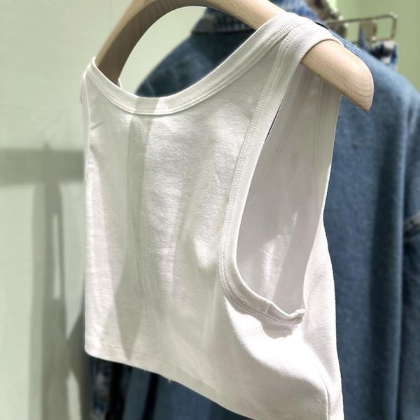 【プラダ】エンブロイダリー 偽物 リブ編み ジャージー トップ39569R