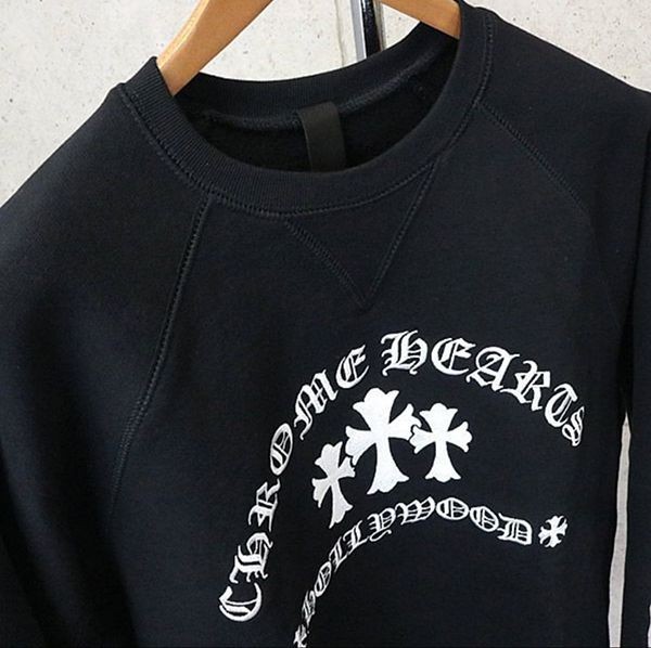 人気話題コラボ！クロムハーツ クルーネック コピー裏起毛 スウェット ロゴ刺繡 長袖ch032035