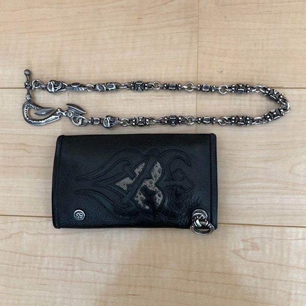 クロムハーツ トラヴィスワーカー コピーウォレットチェーン 財布030836