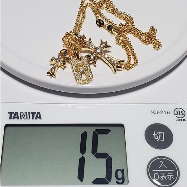 クロムハーツ 22K ネックレス コピーフルセット(ドッグタグなし)ch03201