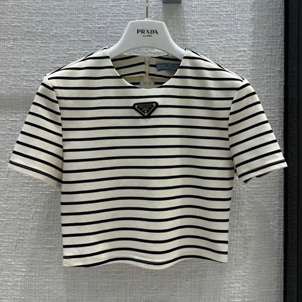 プラダ マリンテイスト Tシャツ＆スカート セットコピー ロゴ w24040201