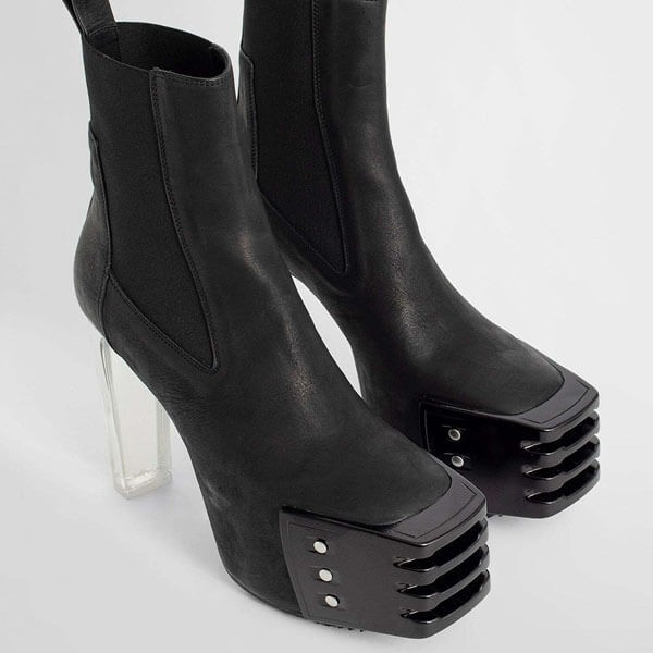 RICK OWENS♦エドフ ミニマル グリル キスブーツ 偽物 RP02C1843LWNGR0 90