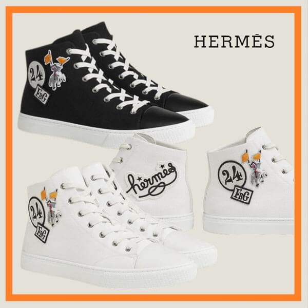 2024SS新作 HERMES スニーカー スーパーコピー イリコ ハイカット H241914ZH90415