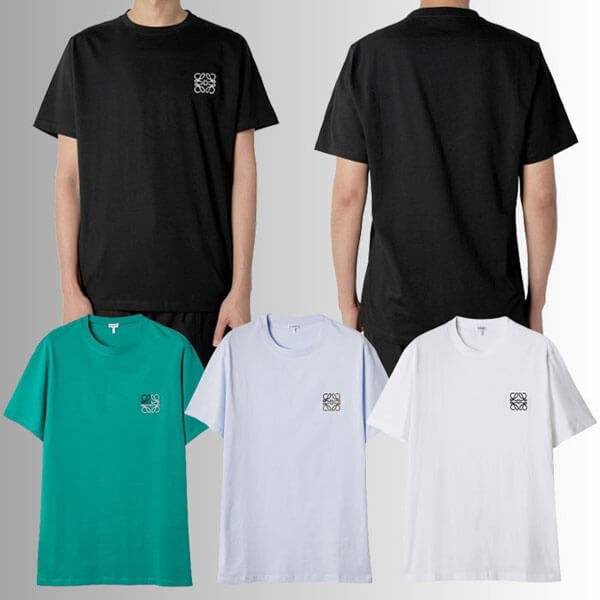 人気 ロエベ Tシャツ 偽物 激安 アナグラム ロゴ コットン  レギュラーフィット