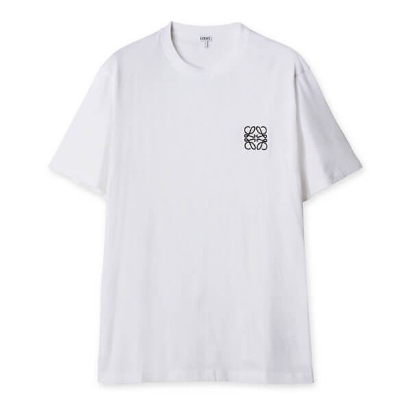人気 ロエベ Tシャツ 偽物 激安 アナグラム ロゴ コットン  レギュラーフィット