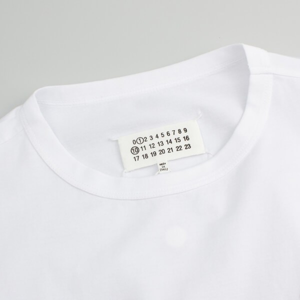 メゾンマルジェラ ナンバリングロゴ エンブロイダリー Tシャツ コ コットン 2色 S50GC0684