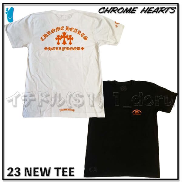 23NEW クロムハーツ 3セメタリー クロス Tシャツ TEE スーパーコピー
