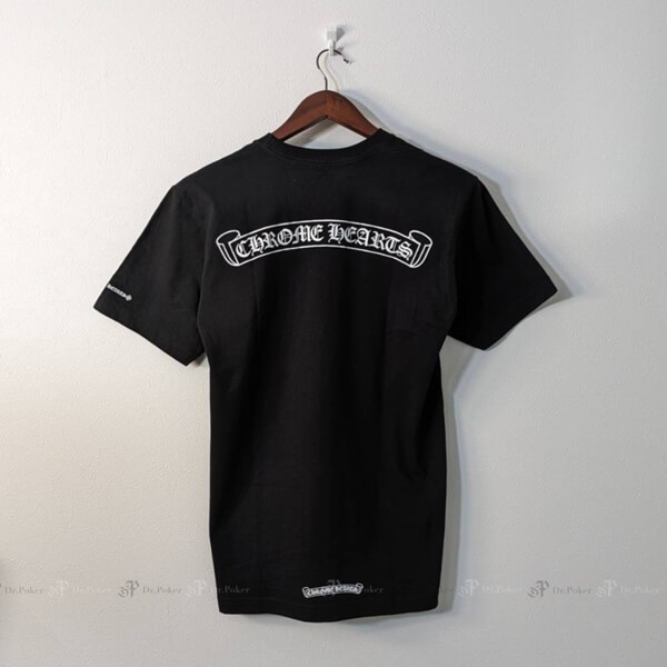 クロムハーツ スクロール ロゴ Tシャツ 偽物 半袖 Short Sleeve tee