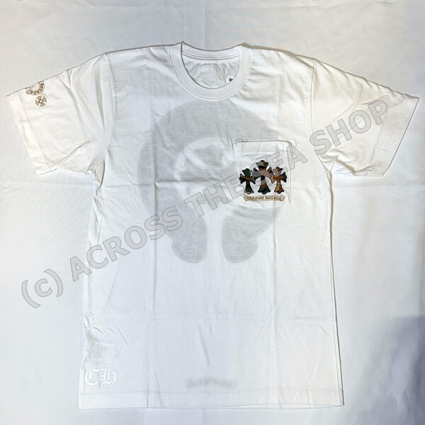 クロムハーツ Tシャツ 偽物 CH プラス ホースシュー カモ 迷彩 2カラー