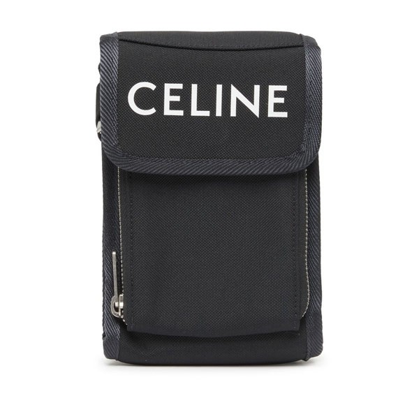国内完売【CELINE】セリーヌ ロゴ スマホ ショルダー付き ケース 10K032EIY.38SI