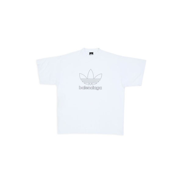 バレンシアガ アディダス tシャツ 偽物 激安 コラボ トレフォイル 723976TNVN