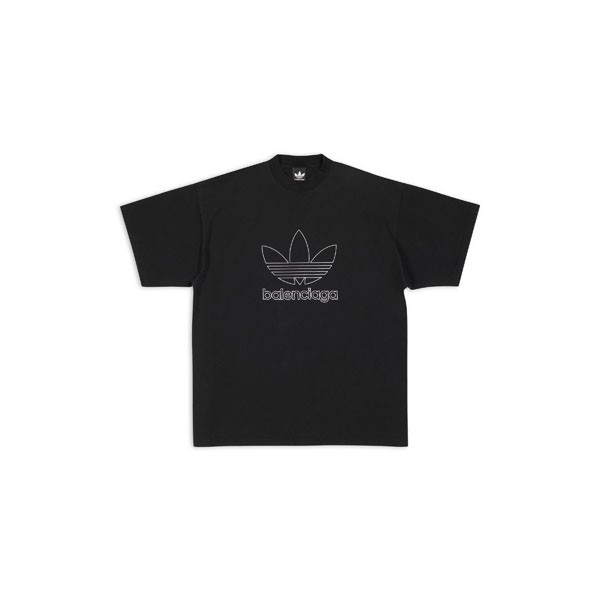 バレンシアガ アディダス tシャツ 偽物 激安 コラボ トレフォイル 723976TNVN