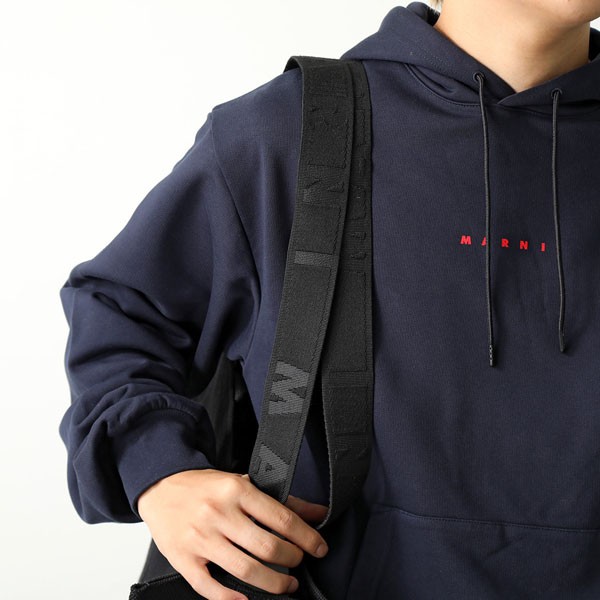 マルニ 偽物 トートバッグ コピー ロゴキャンバス コットン  2WAY BEY SHMQ0053U2