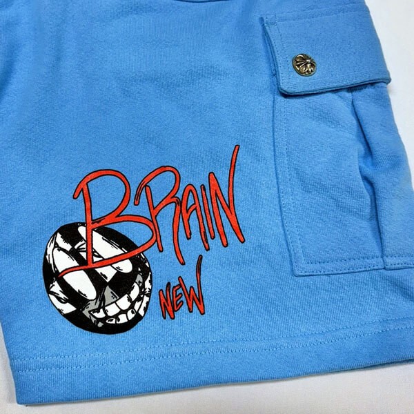クロムハーツ マッティボーイ ショートパンツ 偽物 Brain New Blue Short Pants