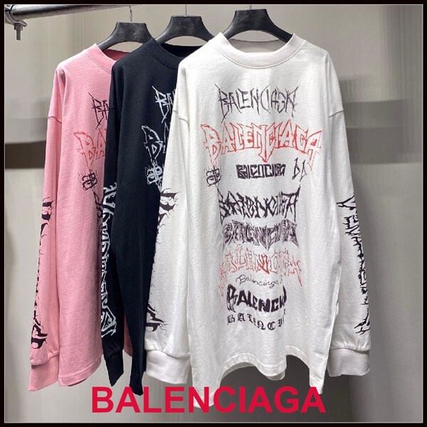 新作 バレンシアガ ロンtシャツ 偽物 DIY メタル オーバーサイズ 699191TPVO