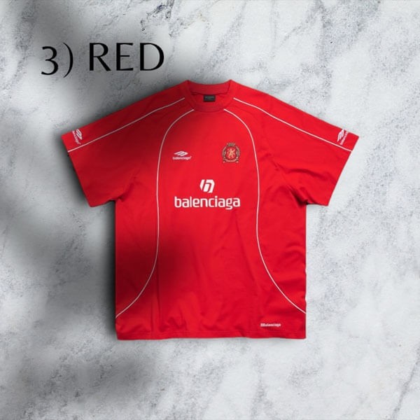 バレンシアガ tシャツ 激安 SOCCER T-SHIRT ユニフォームTシャツ 777705TPV