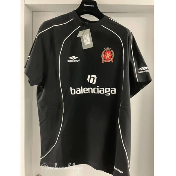 バレンシアガ tシャツ 激安 SOCCER T-SHIRT ユニフォームTシャツ 777705TPV