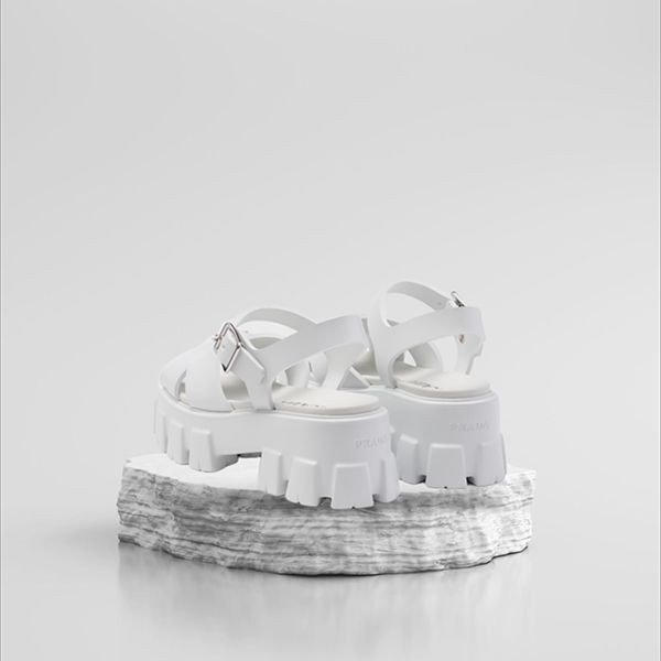 早い者勝ちプラダ モノリス コピーrubber sandal ラバー サンダル 5.5cm 1X382N