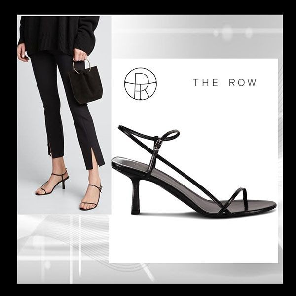 The Row ★ ベアー Sandal ♪ 65mm ブラックw24050202