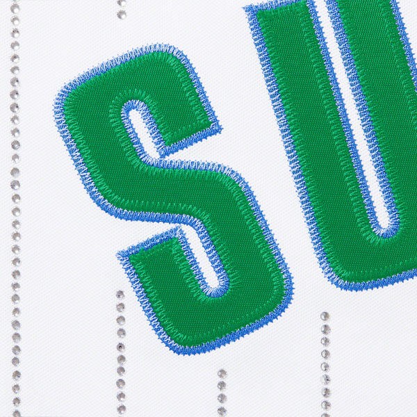 韓国 偽物 tシャツ シュプリーム Supreme Rhinestone Stripe Baseball Jersey ベースボールシャツ