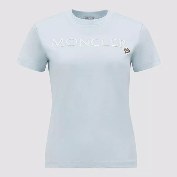 モンクレール 刺繍ロゴ コットン Tシャツ n級品 7色 J10938C00006829HP50B