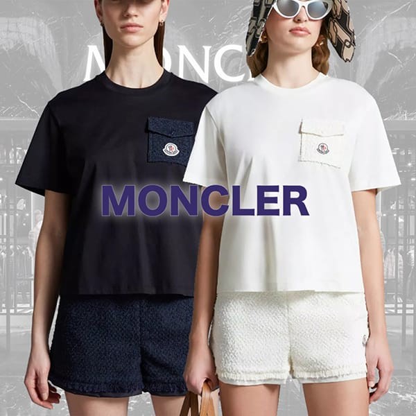 モンクレール ロゴ パッチポケット Tシャツ フェイク 2色 J10938C0002289AI9034