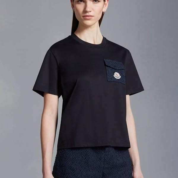 モンクレール ロゴ パッチポケット Tシャツ フェイク 2色 J10938C0002289AI9034