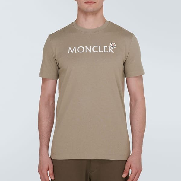モンクレール プリントロゴ コットンTシャツ n級品 3色 J10918C000578390T11V