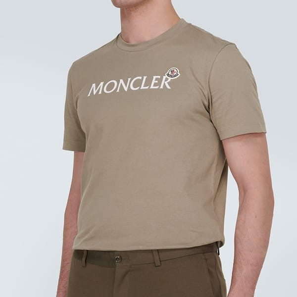 モンクレール プリントロゴ コットンTシャツ n級品 3色 J10918C000578390T11V
