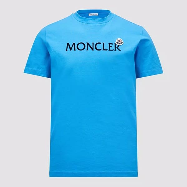 モンクレール プリントロゴ コットンTシャツ n級品 3色 J10918C000578390T11V
