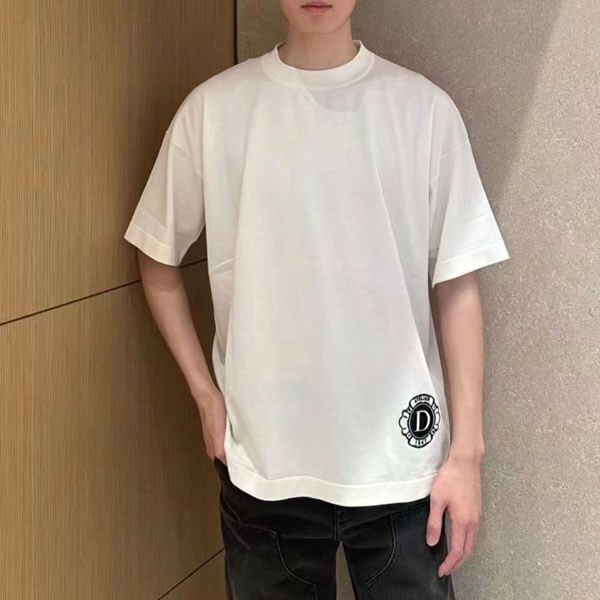 【未入荷色】24年夏★ディオールスーパーコピー ★シルク&コットン ジャージー Tシャツ 483M648AT823