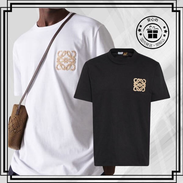 ロエベ 偽物 リラックスフィット アナグラム コットンTシャツ スーパーコピー