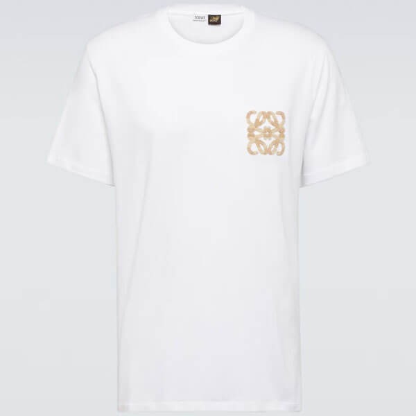 ロエベ 偽物 リラックスフィット アナグラム コットンTシャツ スーパーコピー