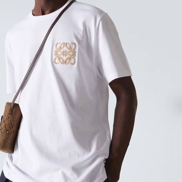 ロエベ 偽物 リラックスフィット アナグラム コットンTシャツ スーパーコピー