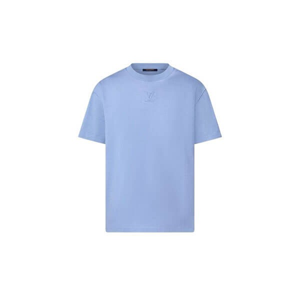 大人気 ルイヴィトン エンボス LV ロゴTシャツ ブランドシティ 偽物 1AA5E2