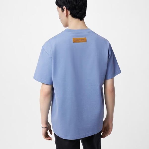 大人気 ルイヴィトン エンボス LV ロゴTシャツ ブランドシティ 偽物 1AA5E2