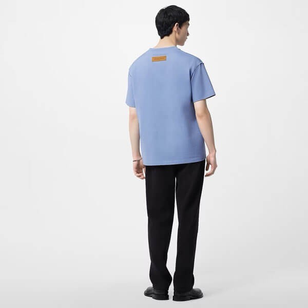 大人気 ルイヴィトン エンボス LV ロゴTシャツ ブランドシティ 偽物 1AA5E2