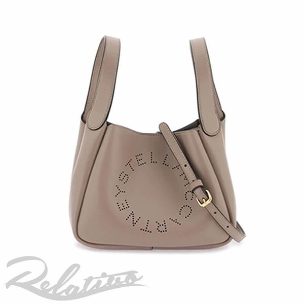 【ステラマッカートニー パチモン】ロゴ ダブルトップハンドル クロスボディ7B0081W8542