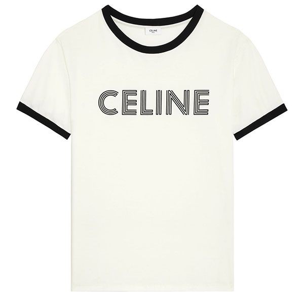 セリーヌ コットンジャージー ルーズ 半袖 Tシャツ コピー w24050211