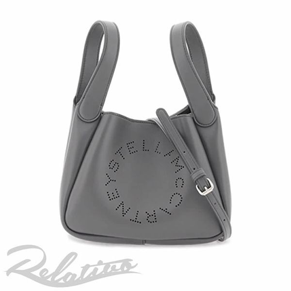 【ステラマッカートニー パチモン】ロゴ ダブルトップハンドル クロスボディ7B0081W8542