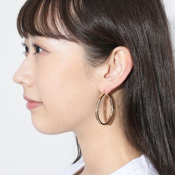 即日配送ミュウミュウ ロゴフープピアス コピー5JO848 2DTU
