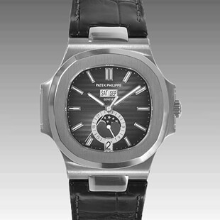パテックフィリップPATEK PHILIPPEコピー ノーチラス アニュアルカレンダー 5726A-001メンズ 自動巻き ステンレス ブラック