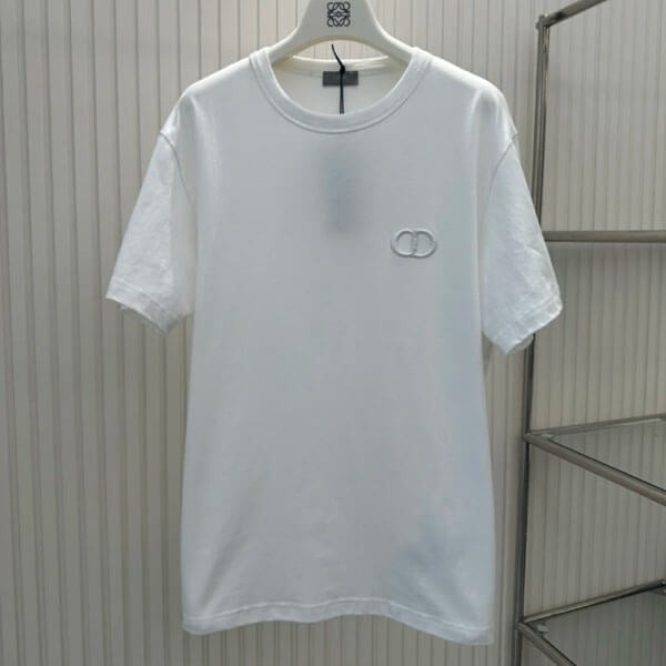 ディオール Tシャツ 激安 偽物 CD Icon コットンロゴ 943J605A0554