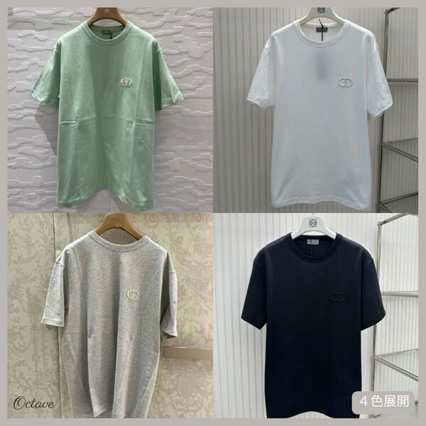 ディオール Tシャツ 激安 偽物 CD Icon コットンロゴ 943J605A0554